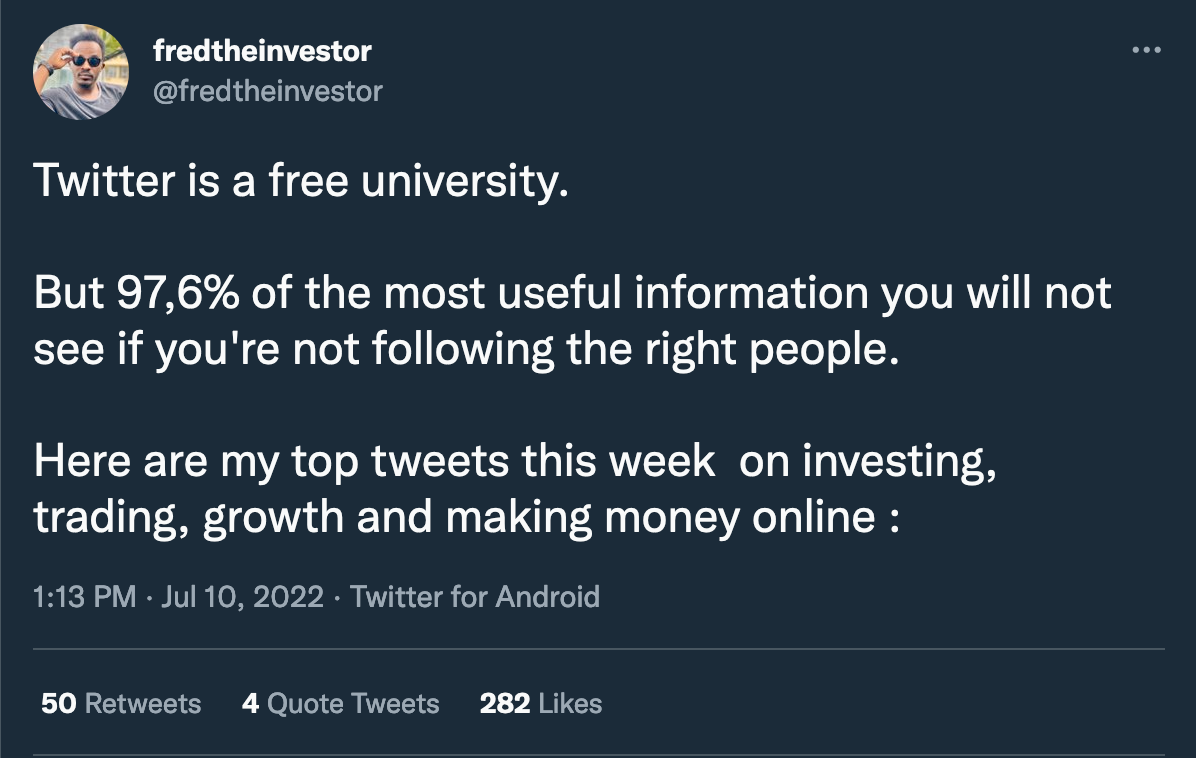 Recycled twitter content from July that people post just to build engagement